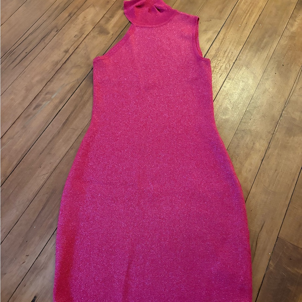 Superdown Pink One Shoulder Bodycon Mini Dress